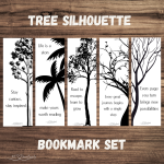 Tree Silhouette Bookmarks