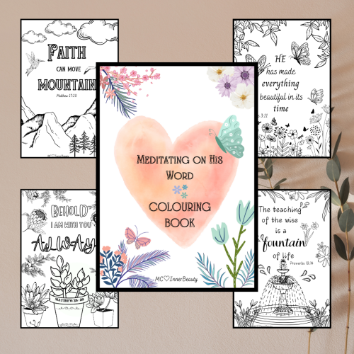 Meditate on His word Colouring Book