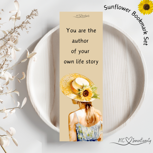 Sunflower Bookmark Set